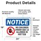 Signmission No Children Under Age 12 Allowed Sign, Vinyl Decal, 24in W x 18in L, 2PK OS-2PACK-NS-D-1824-L-14448 - alternate 6